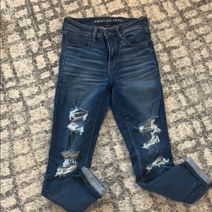 American Eagle high rise skinny stretch 6 short